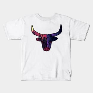 Taurus star sign cool blue red yellow Kids T-Shirt